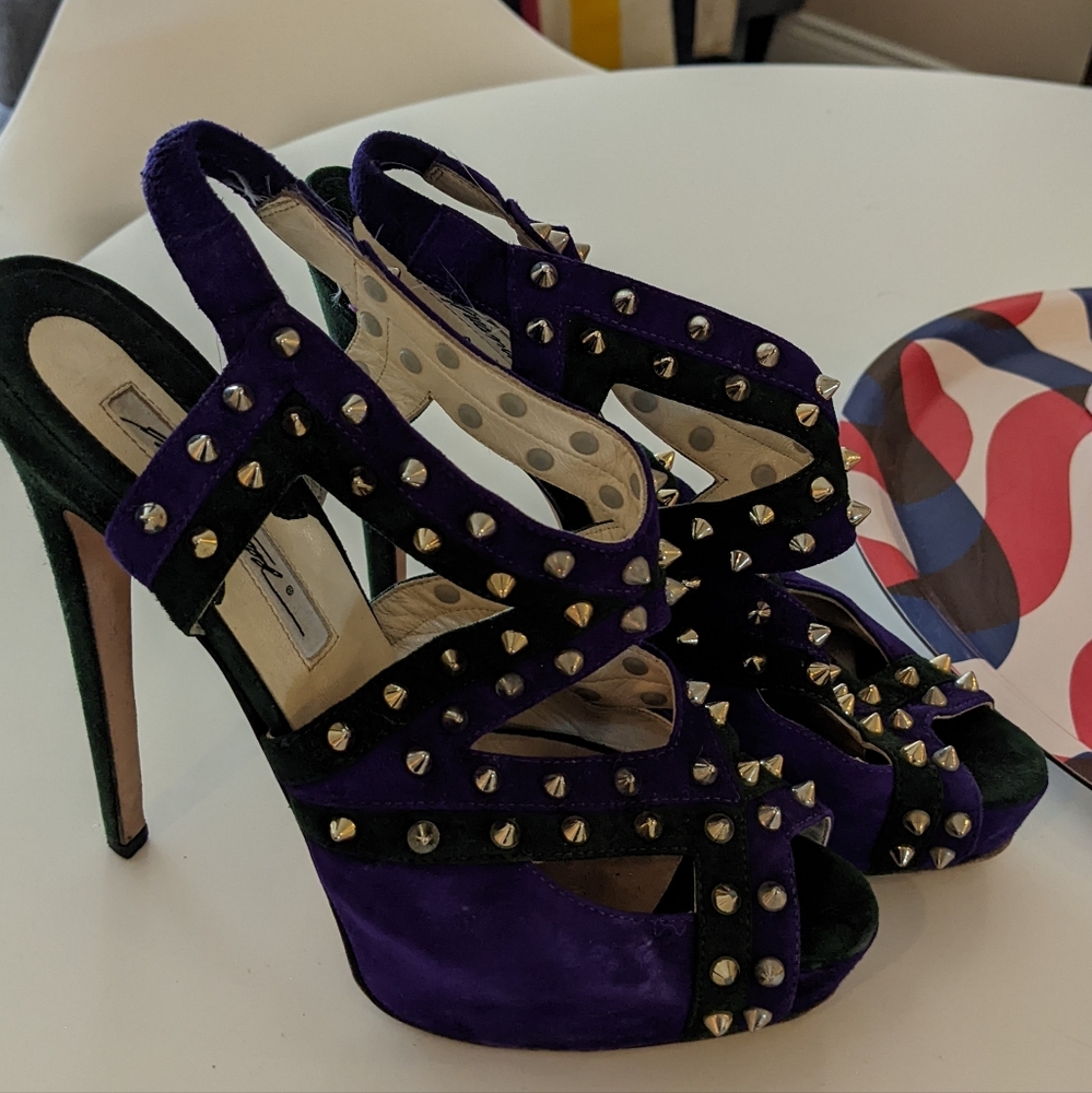 Brian Atwood Platform Shoes Size 8 (38.5 eu)